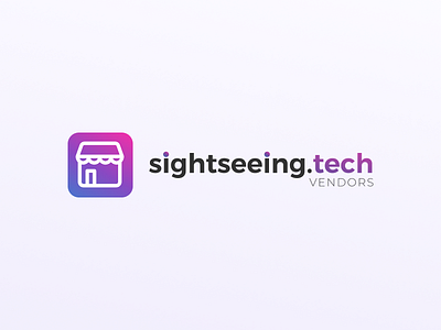 Logo for Sightseeing.Tech brand branding gradient icon identity logo logotype sightseeing tech vendor