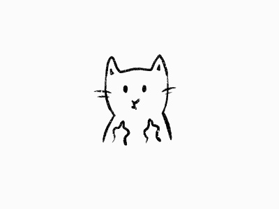 Morning Mood art cartoon cat character damn designer fuck fuck off illustration kitten mood