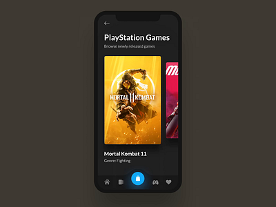 PlayStation Mobile Animation after effects animation app application dynamic game gif interaction iphone iphone x mobile mortal kombat motion motion design playstation ps4 transition ui video xbox