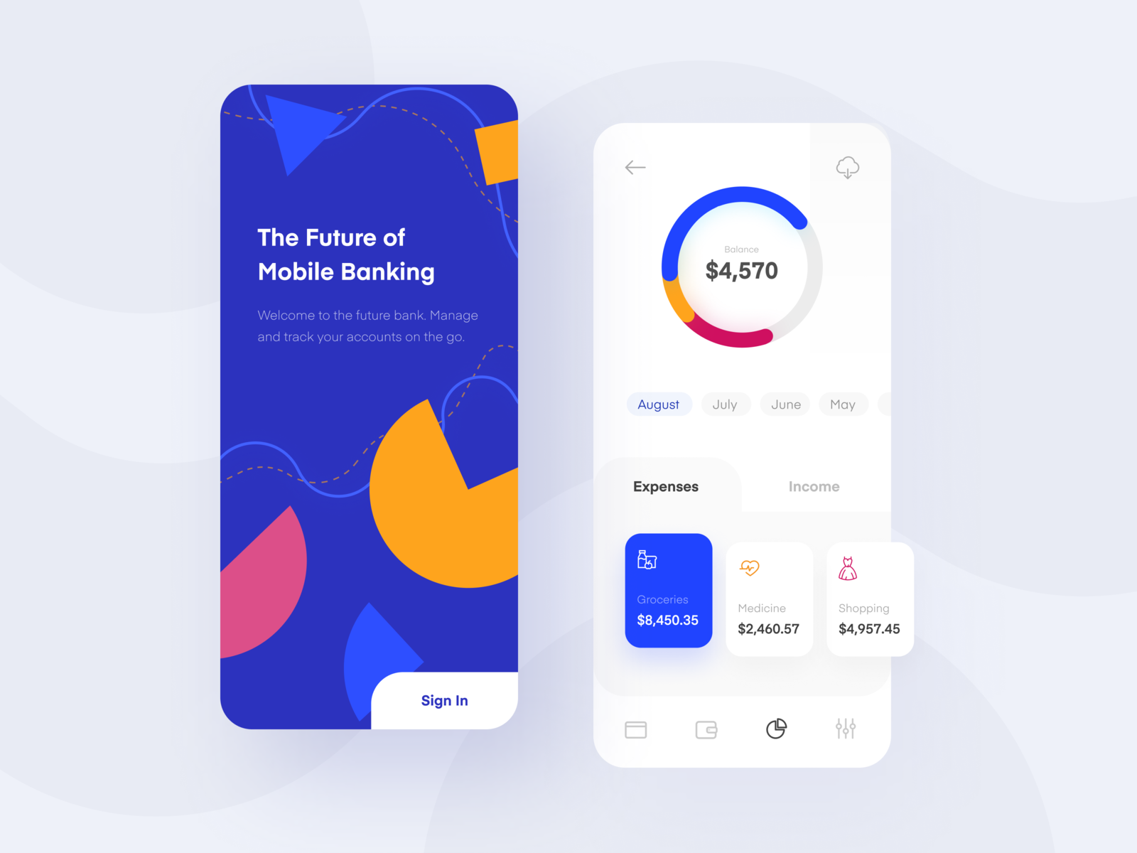 Mobile Bank App by Anastasia Marinicheva for Neentech on Dribbble