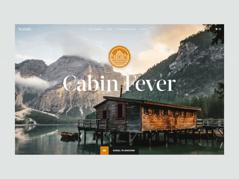 Cabin Fever content graphic design illustration logo