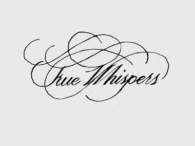 True Whispers Calligraphy calligraphy hand drawn ink