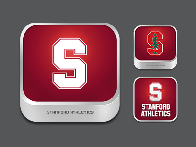 Stanford Athletics App Icons app artwork icon iphone stanford ui