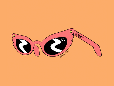 Sunglasses accessories digital illustration fashion girly glasses summer sun sunglasses vacation