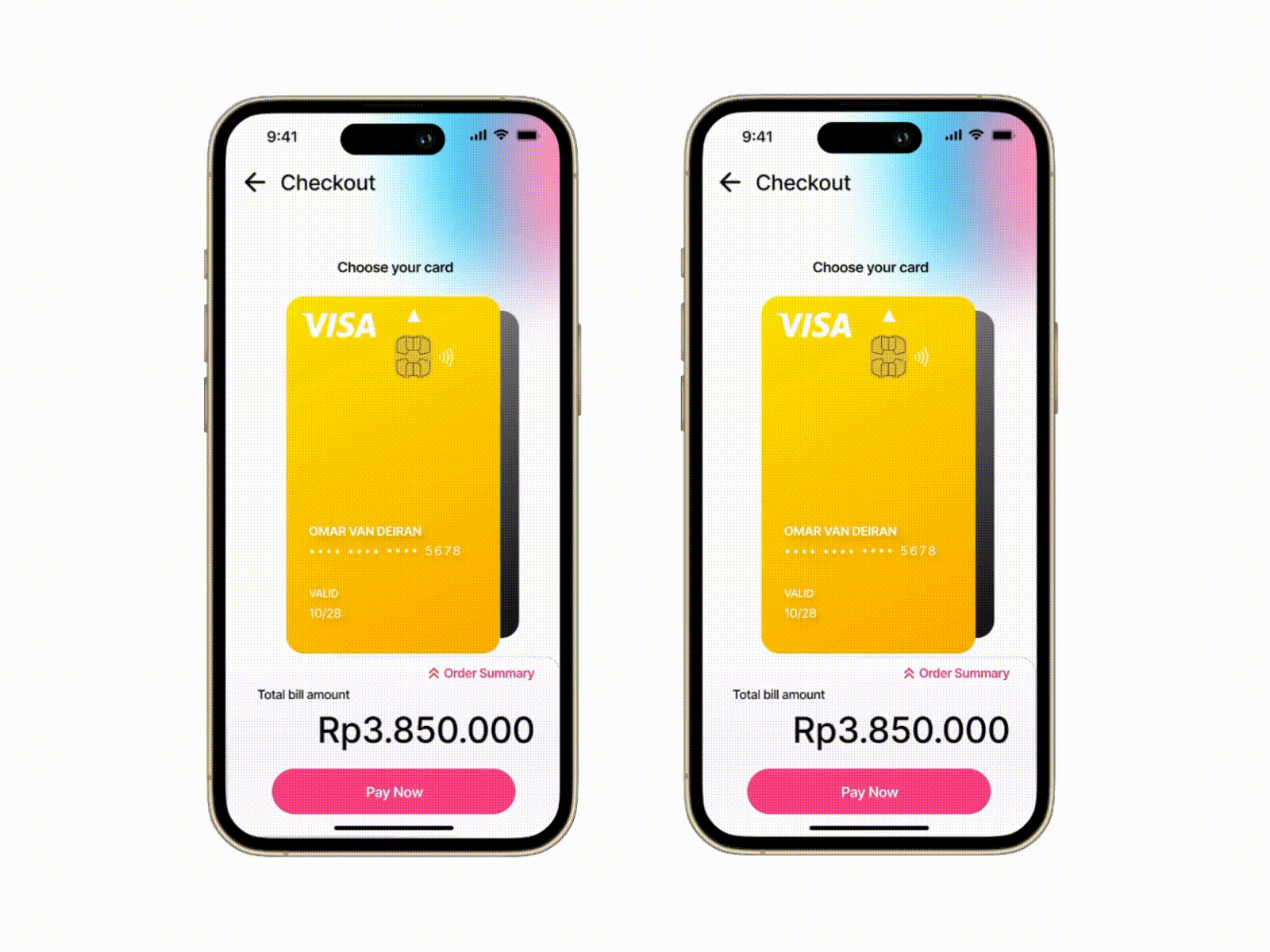Credit Card Checkout Page - DailyUI Challenge 002 dailyui design glassmorphism ui ux
