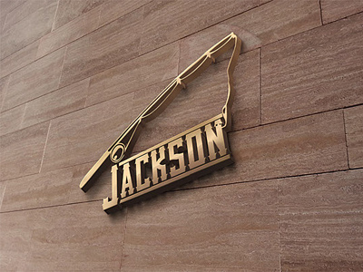 Jackson - Fishing Equipment Store branding illustrator logo design