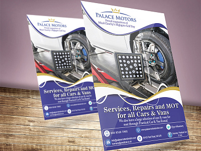 Palace Motors Flyer flyer graphic design