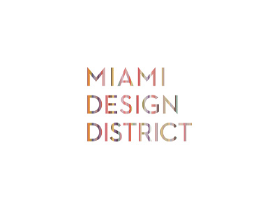 Miami Design District logo comp logo logo design