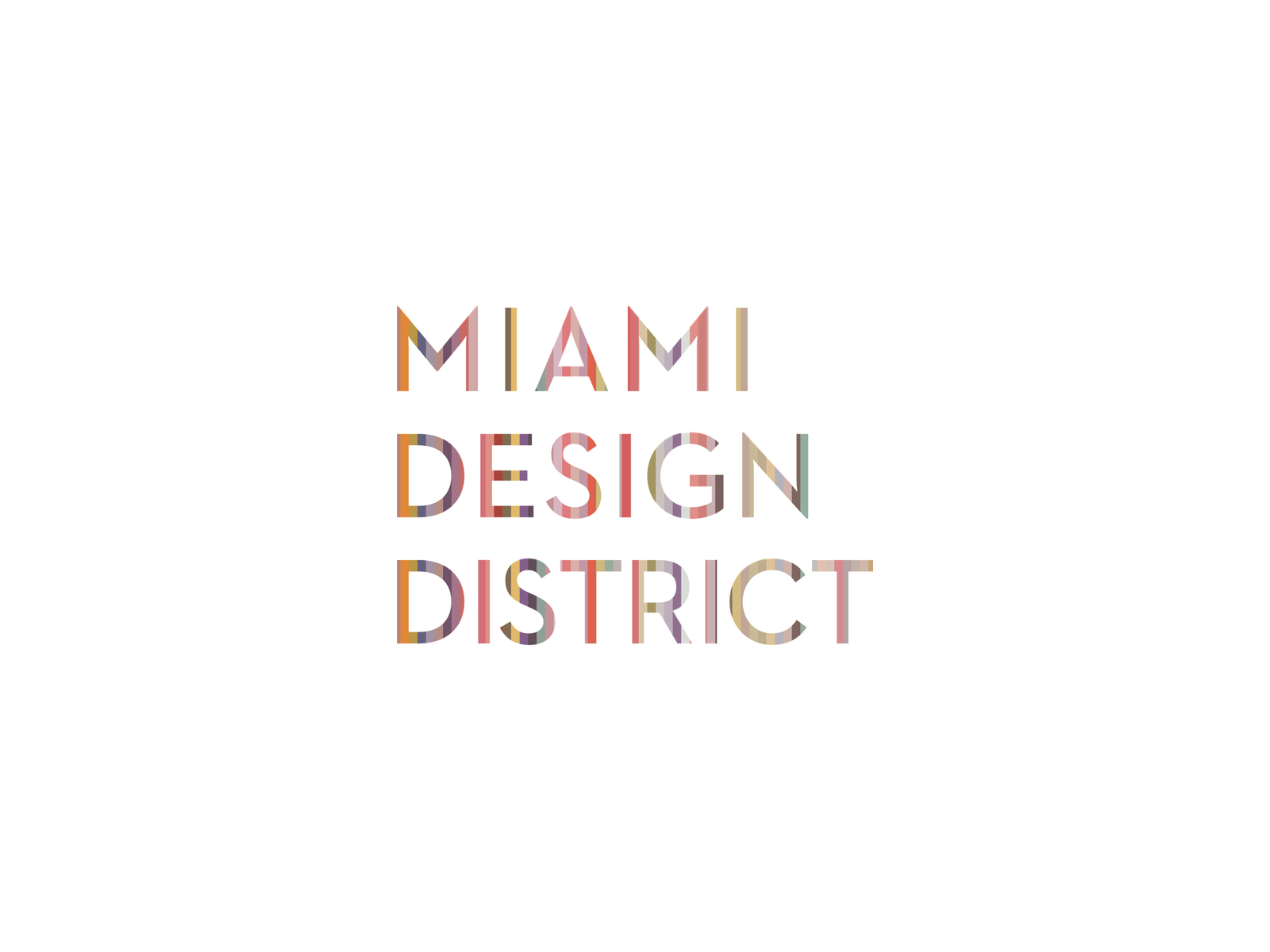 Miami Design District logo comp by Jonathan Briehl on Dribbble