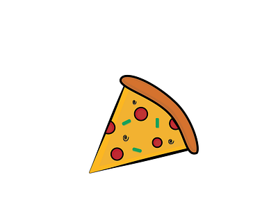 Pizza slice illustration pizza vector