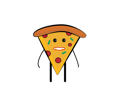 Pizza man funny illustration pizza vector