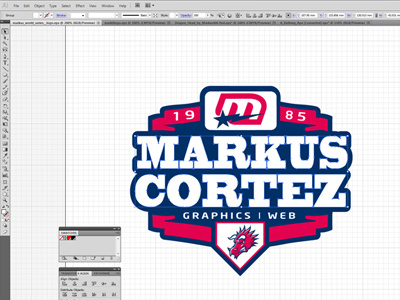 Markus Series Logo illustrator logo design series sport vector