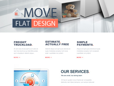Moving Template design layout logo responsive web template