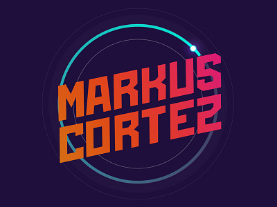 Markus Cortez custom illustrator logotype name photoshop profile typography vector