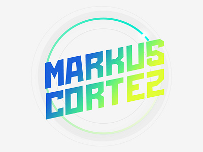 Markus Cortez iOS 10 custom illustrator logotype name photoshop profile typography vector
