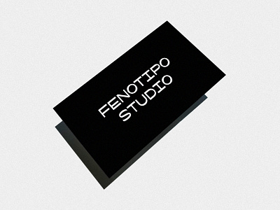 Fenotipo Business Card branding branding and identity clean design logo logomark wordmark