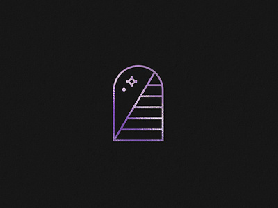 The Gate door gate gates icon logo logomark mark purple