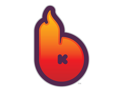 BlazeKill b branding fire gamer gamertag icon identity k logo