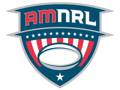 AMNRL Primary Shield american amnrl ball flag identity logo national patriotic rugby rugby league sports stars