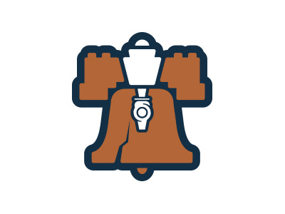 Li-Beer-Ty beer bell cracked icon logo pennsylvania simple tap