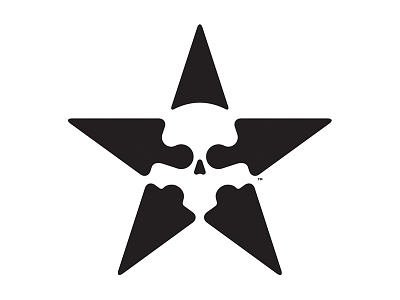 Star Skull v1 icon logo mark shapes simple skull star