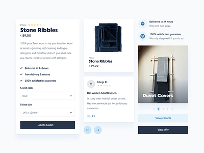 Van Morgen - Components bath bed card components ecommerce elements ui