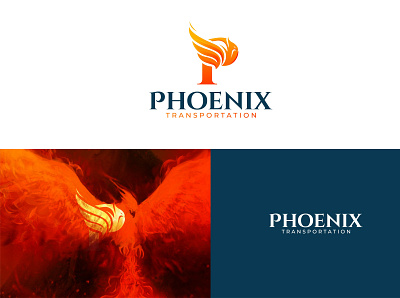 Phoenix Transportation logo inspiration phoenix logo