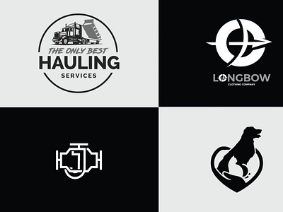 Logo Design Portfolio illustration style logo design