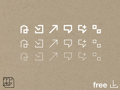 Free Iconpack with changing weight free icons web design