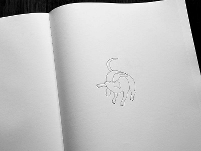 Dog drawing illustration