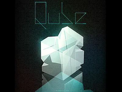 Qube illustration typography