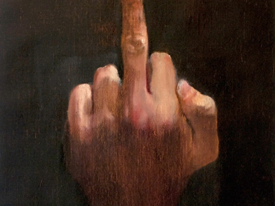Finger illustration painting