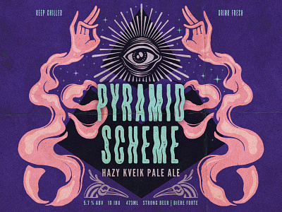 Pyramid Scheme Beer Label