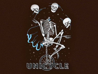 Unicycle beer label