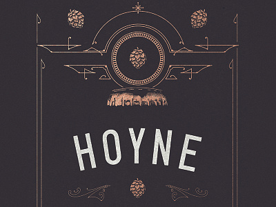 Packaging Design for Hoyne Brewing art deco beer brewery brewing digital art graphic design illustration illustrator packaging