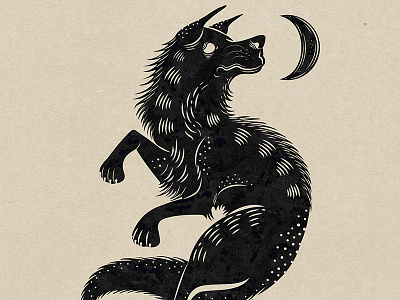Dancing Wolf apparel digital art graphic design illustration illustrator wolf