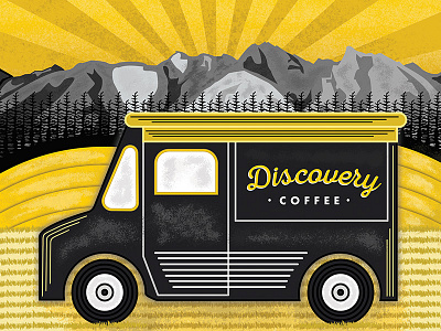 Discovery Coffee Illustration brand branding coffee digital art graphic design illustration illustrator logo packaging design vector art