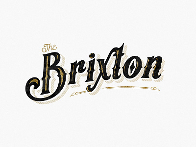 Brixton Logo brand branding design graphic design identity design illustrator logo typography vector vintage