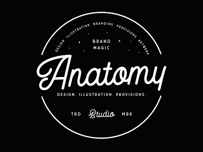 Anatomy Logo Design badge brand branding graphic design identity design logo typography vector vintage
