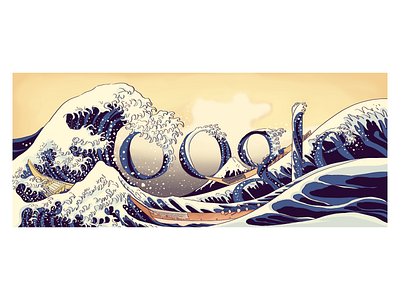 Doodle for Hokusai doodle google google doodle hokusai japan tbt wave