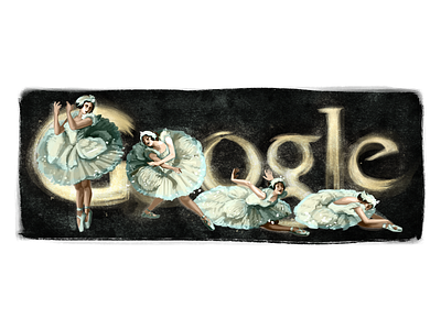 Doodle for Anna Pavlova ballerina ballet dance doodle google google doodle pavlova tbt