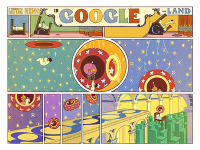 Doodle for Winsor McCay comic doodle google google doodle little nemo nemo slumberland tbt winsor miccay