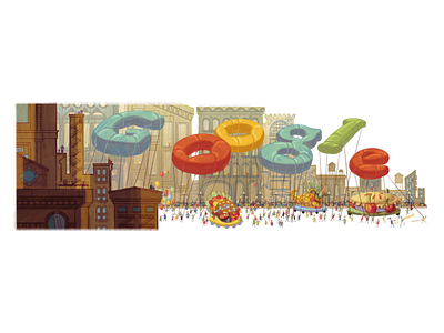 Doodle for Thanksgiving doodle floats google google doodle ny nyc parade tbt thanksgiving