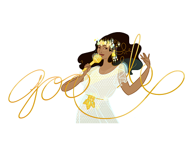 Doodle for Ofra Haza doodle google google doodle logo ofra haza singer woman