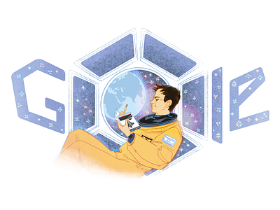 Doodle for Ilan Ramon astronaut doodle google google doodle ilan ramon logo ramon space