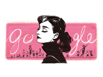 Doodle for Audrey Hepburn