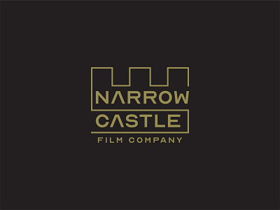 Narrow Castle Film Company castle castle logo design filmmaker logo logo design typography