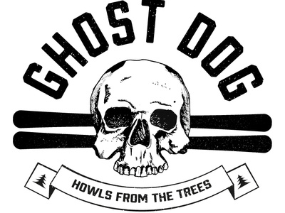 Ghost Dog Logo graphic design hand drawn illustration illustration t shirt art