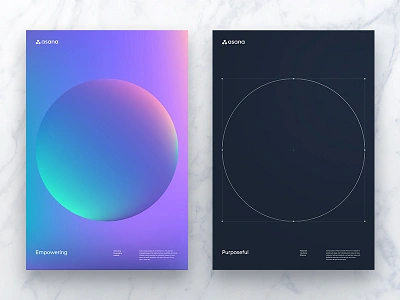 Empowering & Purposeful — Posters asana brand circle layout posters