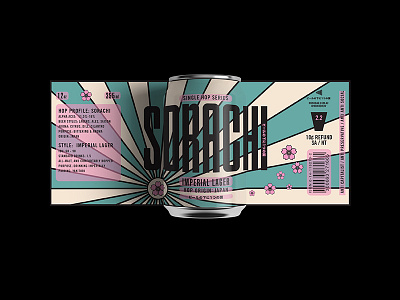 Single Hop Series - Sorachi Ace beer branding can design hops japan packaging